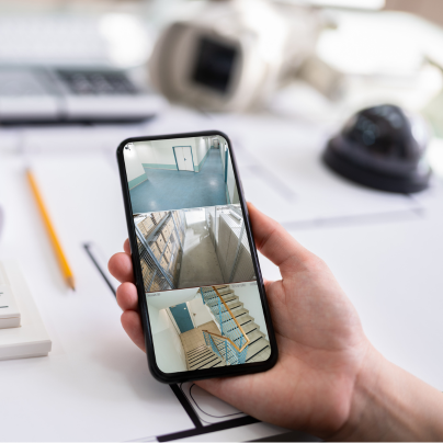 Prescott security camera feed on cell phone